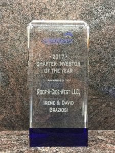 about us roof-a-cide west 2017 award